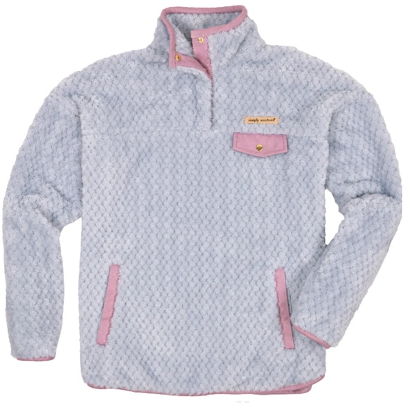Somply Southern Jackets & Blazers - SIMPLY SOUTHERN BLUE FROST JACKET SWEATSHIRT POPOVER
